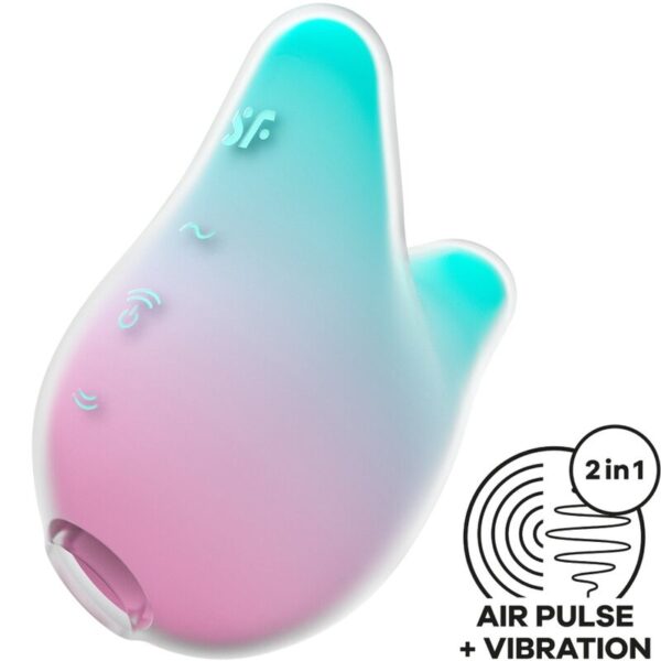 🧜‍♀️ Satisfyer Mermaid Vibes: Estimulador & Vibrador Menta y Rosa