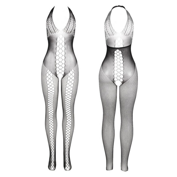 Subblime - 951832 Bodystocking Espalda Abierta Y Detalles Entrecruzados Negro Talla Única - Imagen 3