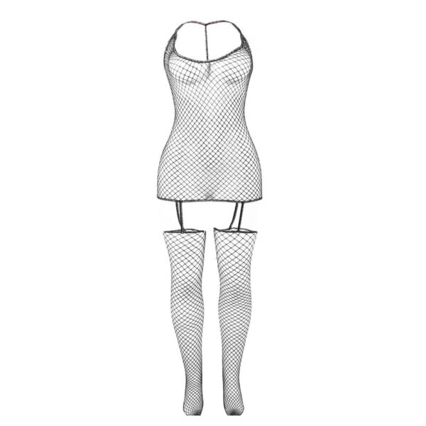 Subblime - 951955 Bodystocking De Rejilla Brillante Talla Única - Imagen 5