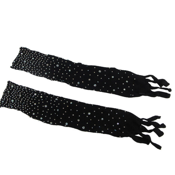 Subblime - 952174 Bodystocking De Rejilla Con Guantes Y Diamantes Negro Talla Única - Imagen 5
