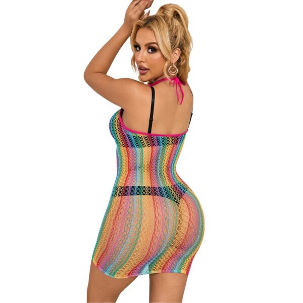 Subblime - 952341 Bodystocking De Rejilla Arcoiris Talla Única - Imagen 2