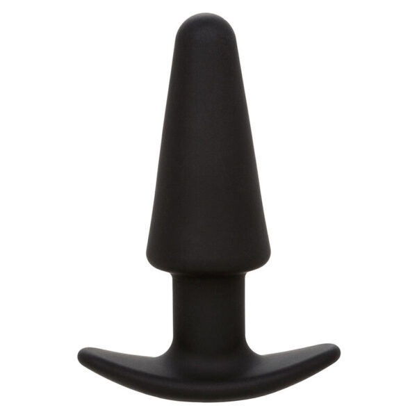 Calexotics - Rock Bottom Plug Anal Cónico 10 Vibraciones Silicona Negro - Imagen 2