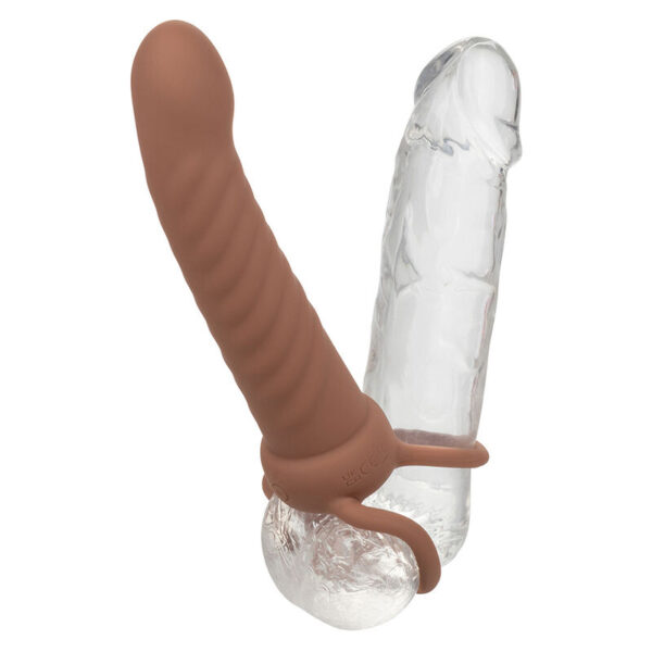 Calexotics - Maxx Doble Penetrador Acanalado 10 Vibraciones Mulato - Imagen 5