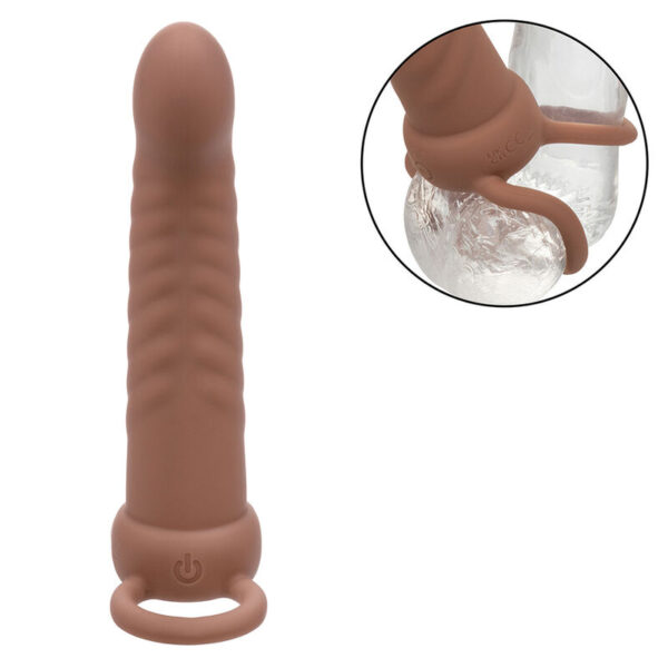 Calexotics - Maxx Doble Penetrador Acanalado 10 Vibraciones Mulato - Imagen 6