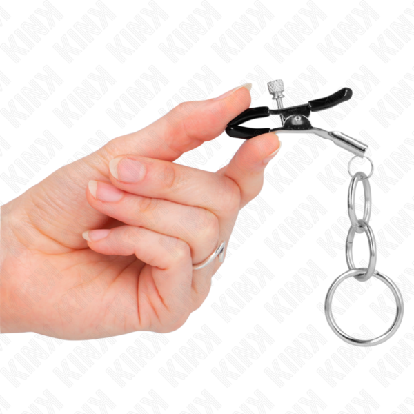 Kink - Pinzas Para Pezones Con 3 Aros 6 Cm - Imagen 4