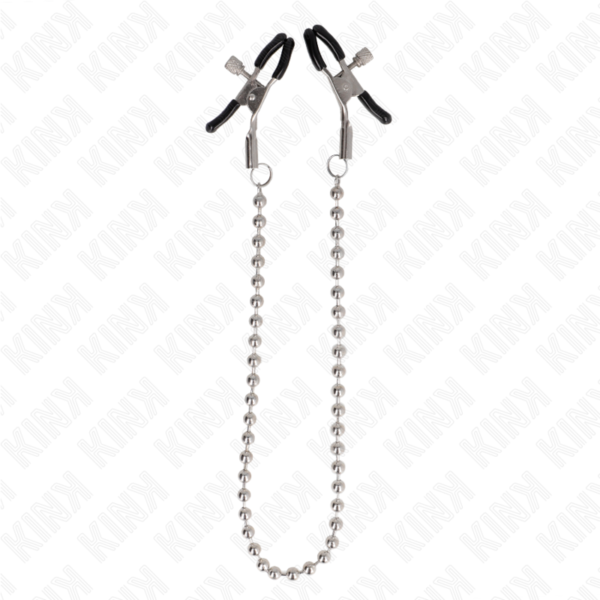 Kink - Pinzas Para Pezones Con Cadena De Bolas 30 Cm - Imagen 2