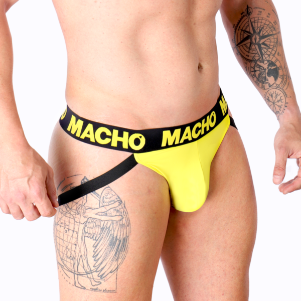 Macho - Mx25A Jock Amarillo Lycra M - Imagen 5