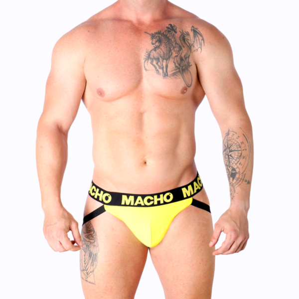 Macho - Mx25A Jock Lycra Amarillo S - Imagen 8