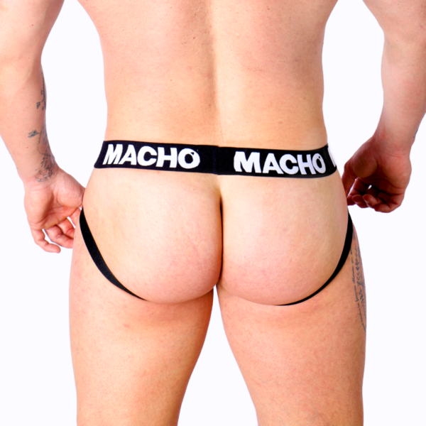 Macho - Mx27Gr Jock Cuero Gris Beige M - Imagen 6