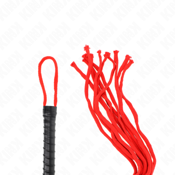 Kink - Látigo De Cuerda Rojo 56 Cm - Imagen 5