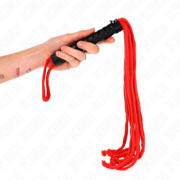Kink - Látigo De Cuerda Rojo 56 Cm - Imagen 3