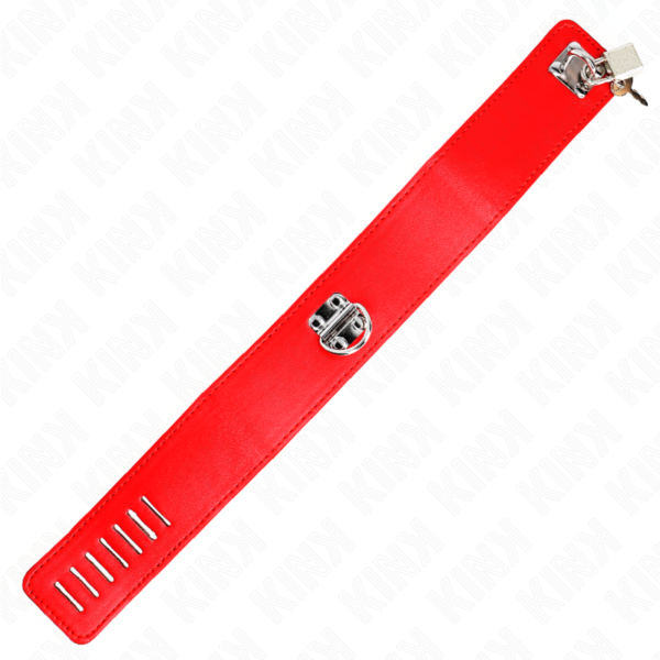 Kink - Collar Con Correa 65 Cm Ancho Rojo Ajustable 33.5-41 Cm X 5 Cm - Imagen 6