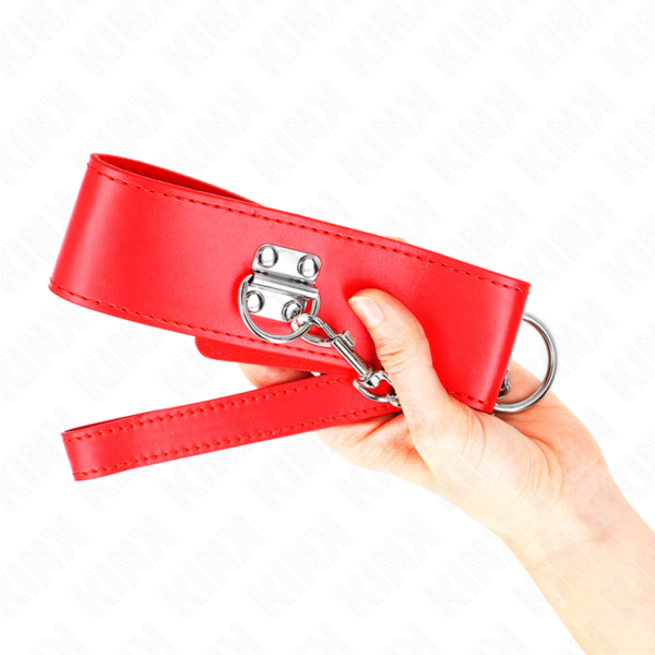 Kink - Collar Con Correa 65 Cm Ancho Rojo Ajustable 33.5-41 Cm X 5 Cm - Imagen 4