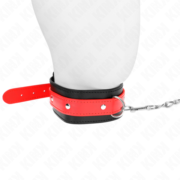 Kink - Collar Con Correa 65 Cm Rojo Ajustable 36-43 Cm X 5 Cm - Imagen 3