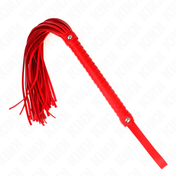 Kink - Látigo Con Mango Texturizado Rojo 48.5 Cm