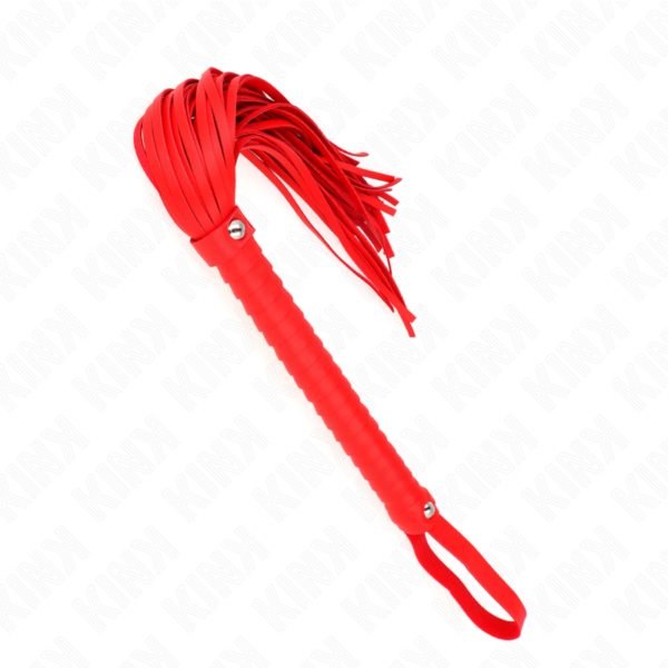 Kink - Látigo Con Mango Texturizado Rojo 48.5 Cm - Imagen 2