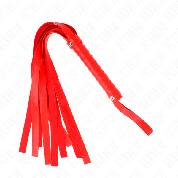 Kink - Látigo De Cola Ancha Rojo 48.5 Cm - Imagen 3