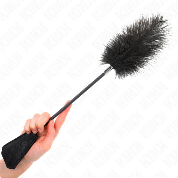 Kink - Plumas De Avestruz Para Cosquillas Con Paleta De Encaje 56 Cm - Imagen 4
