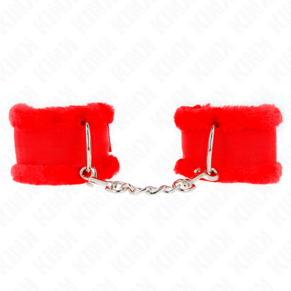 Kink - Muñequeras Forrada Rojo Ajustable 17-31 Cm X 7 Cm