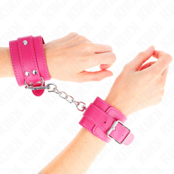 Kink - Muñequeras Fucsia Con Detalles En Fucsia Ajustable 20-28 Cm X 5.5 Cm - Imagen 4