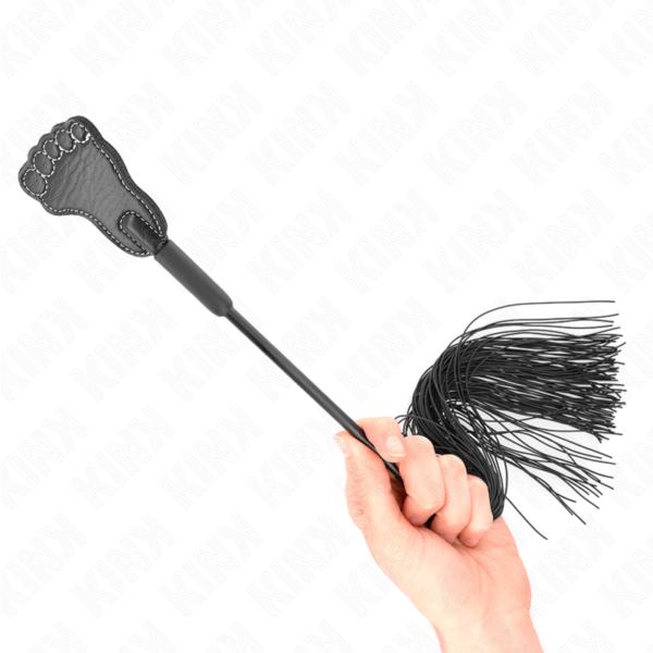 Kink - Pala Forma De Pie Con Látigo De Borla 31 Cm - Imagen 4