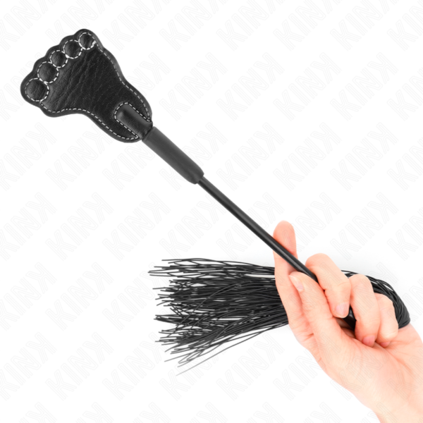 Kink - Pala Forma De Pie Con Látigo De Borla 31 Cm - Imagen 3