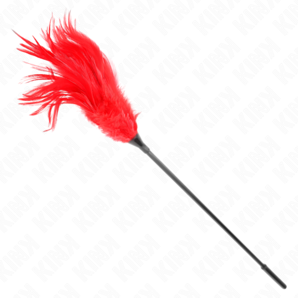 Kink - Plumas Múltiples Para Cosquillas Rojo 45 Cm - Imagen 3