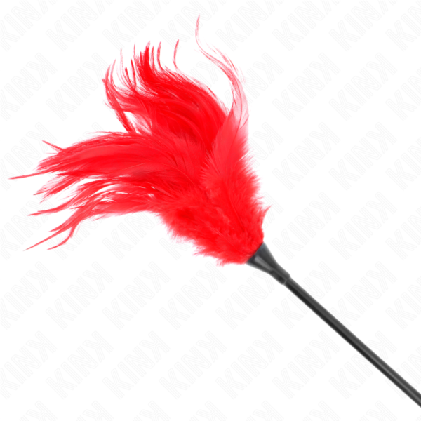 Kink - Plumas Múltiples Para Cosquillas Rojo 45 Cm - Imagen 5
