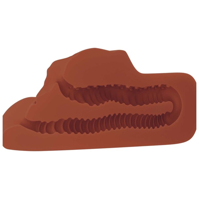 PDX PLUS - PERFECT PUSSY DOUBLE STROKER MASTURBADOR VAGINA Y ANO MARRÓN - Imagen 2