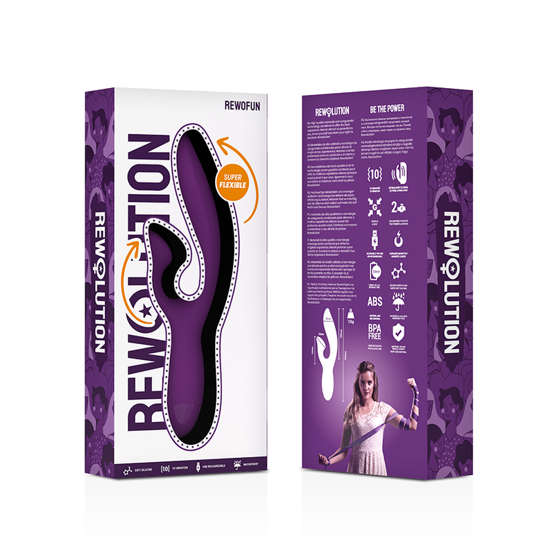 REWOLUTION - REWOFUN VIBRADOR FLEXIBLE CON RABBIT - Imagen 7