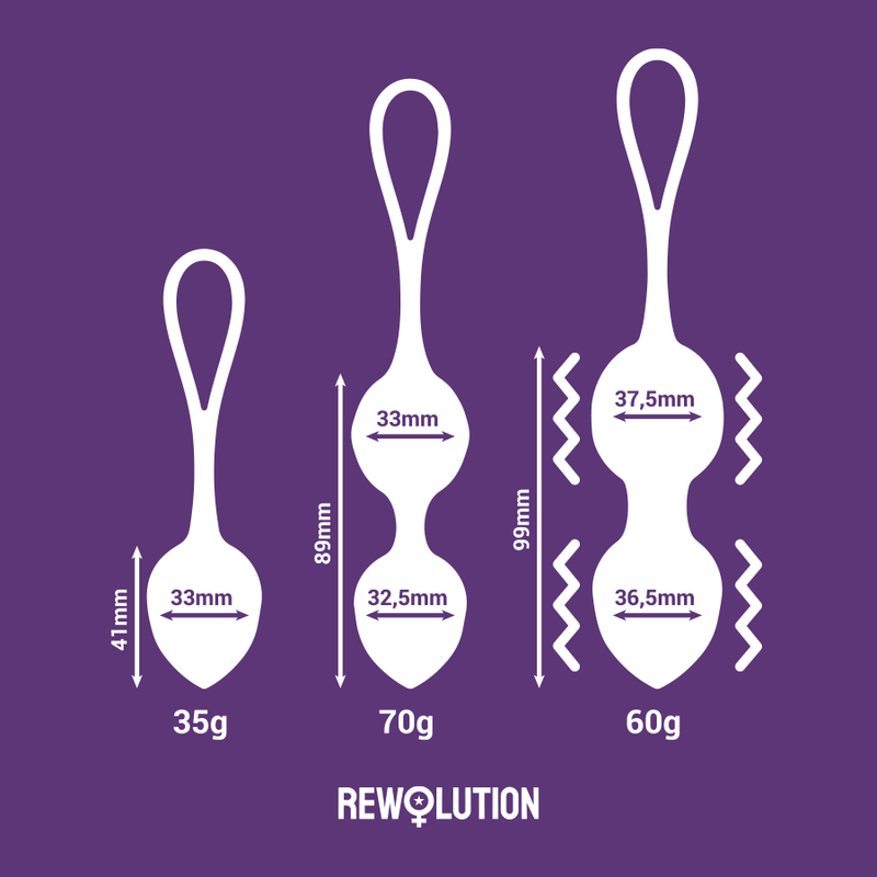 REWOLUTION - REWOBEADS BOLAS VIBRADORAS CONTROL REMOTO CON TECNOLOGIA WATCHME - Imagen 7