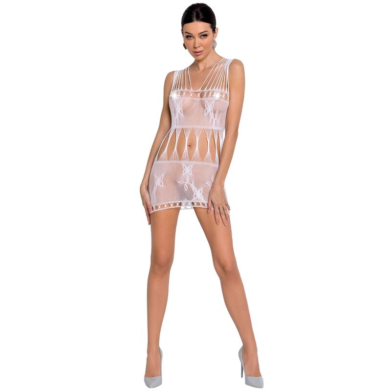 PASSION – WOMAN BS090 BODYSTOCKING BLANCO TALLA ÚNICA