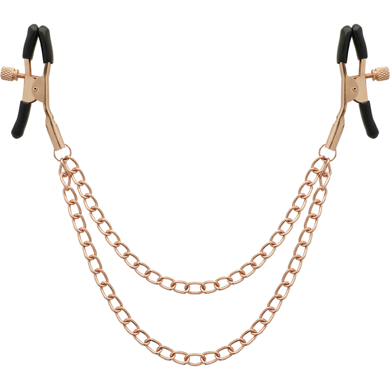 BEGME – BLACK EDITION PINZAS PEZONES CON CADENA