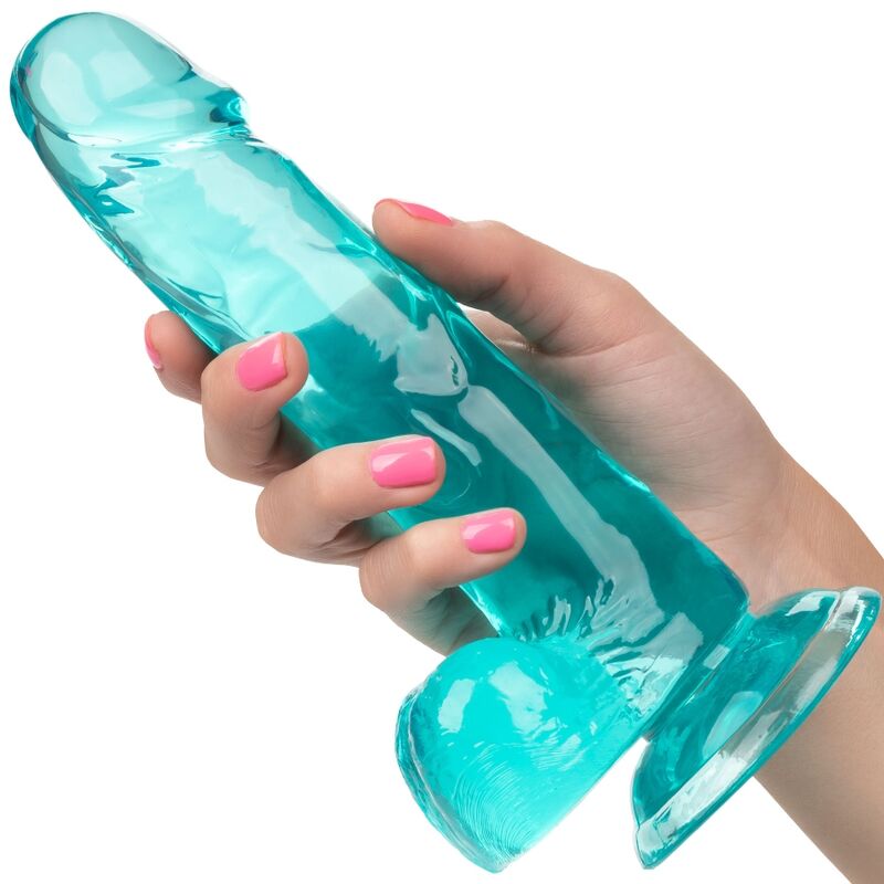 CALEXOTICS - SIZE QUEEN DILDO AZUL 15.3 CM - Imagen 2