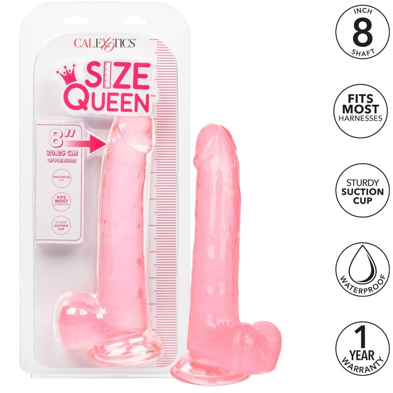 CALEXOTICS - SIZE QUEEN DILDO ROSA 20.3 CM - Imagen 4