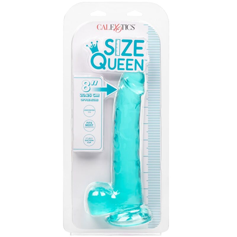 CALEXOTICS - SIZE QUEEN DILDO AZUL 20.3 CM - Imagen 6