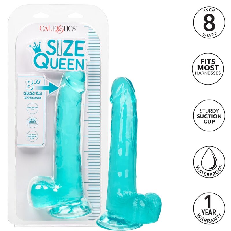 CALEXOTICS - SIZE QUEEN DILDO AZUL 20.3 CM - Imagen 7