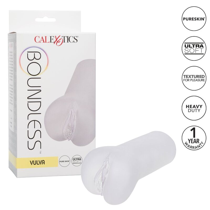 CALEXOTICS - BOUNDLESS VULVA MASTURBADOR TRANSPARENTE - Imagen 2