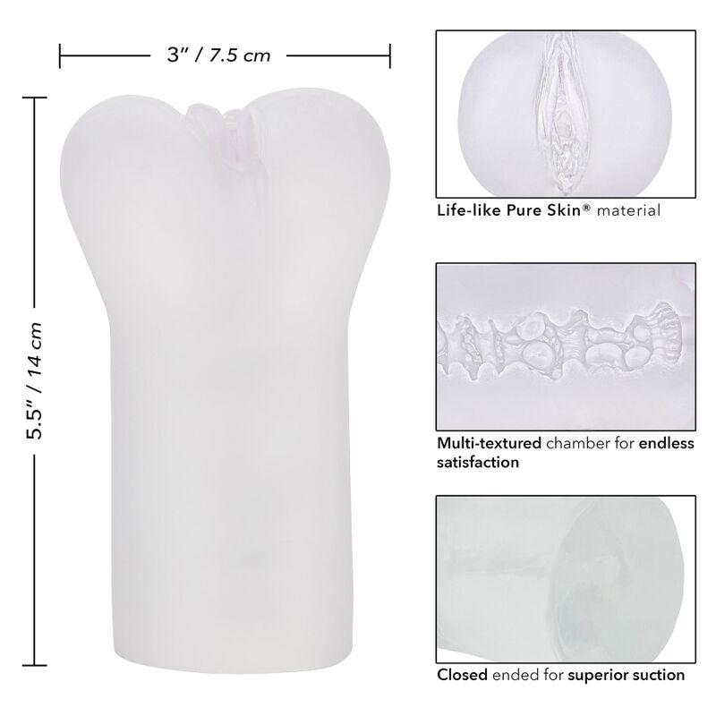CALEXOTICS - BOUNDLESS VULVA MASTURBADOR TRANSPARENTE - Imagen 7