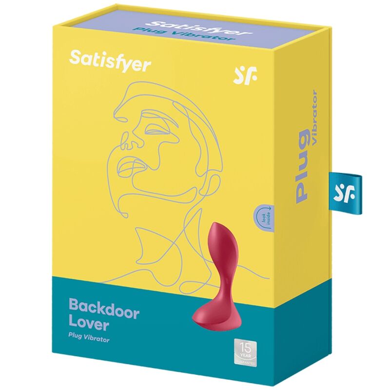 SATISFYER - BACKDOOR LOVER PLUG ANAL VIBRADOR ROJO - Imagen 2