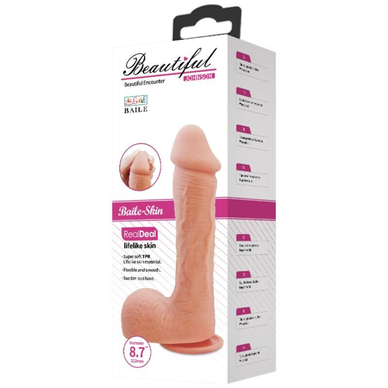 BAILE - DILDO JOHNSON PIEL REALISTA 22 CM - Imagen 7