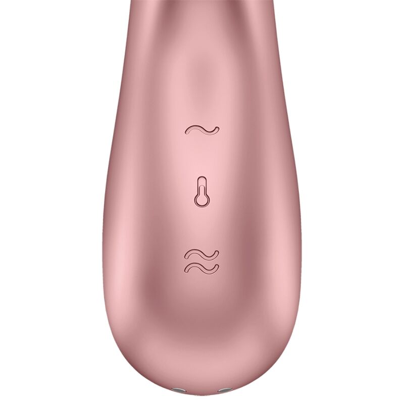 SATISFYER - HOT LOVER VIBRADOR ROSA & BEIGE - Imagen 2