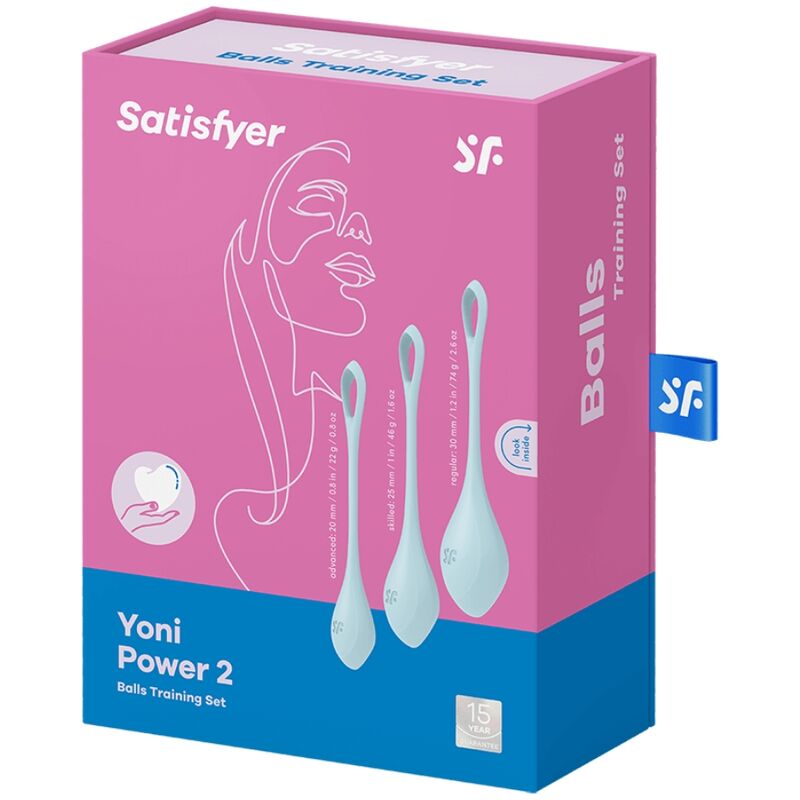 SATISFYER - YONI POWER 2 KIT DE ENTRENAMIENTO AZUL - Imagen 3