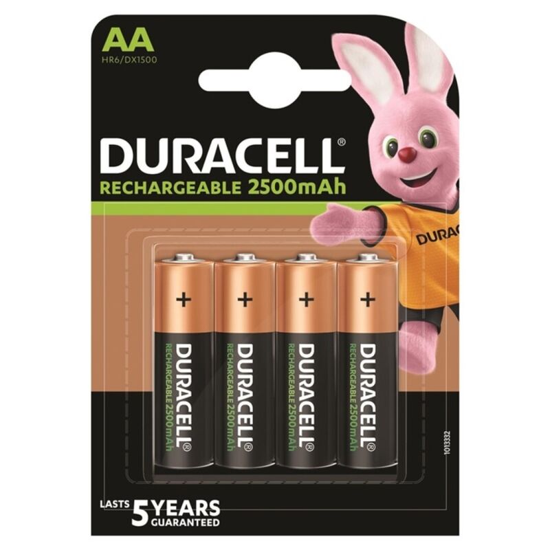 DURACELL – PILA RECARGABLE HR6 AA 2500mAh BLISTER*4