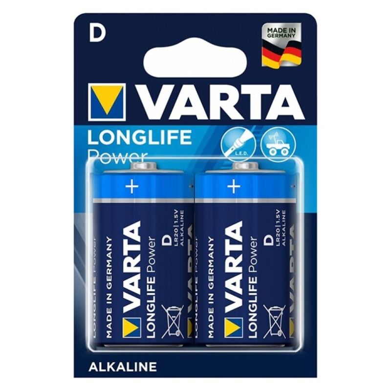 VARTA – LONGLIFE POWER PILA ALCALINA D LR20 BLISTER*2