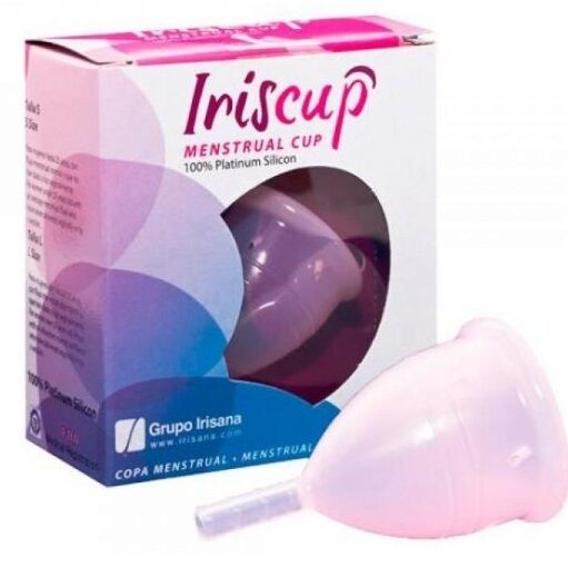 IRISCUP – COPA MESTRUAL ROSA PEQUEÑA + BOLSA ESTERILIZADORA GRATIS