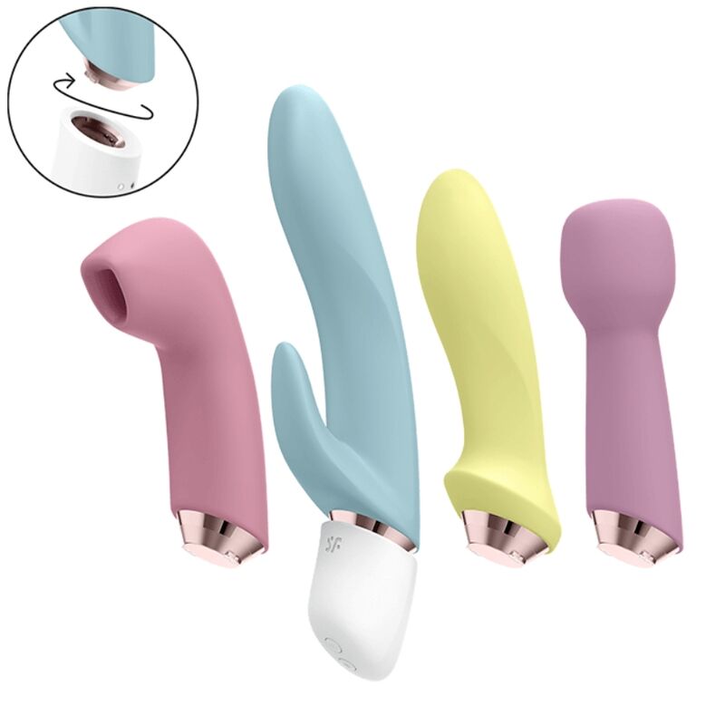 SATISFYER - MARVELOUS FOUR SET VIBRADOR & SUCCIONADOR - Imagen 4
