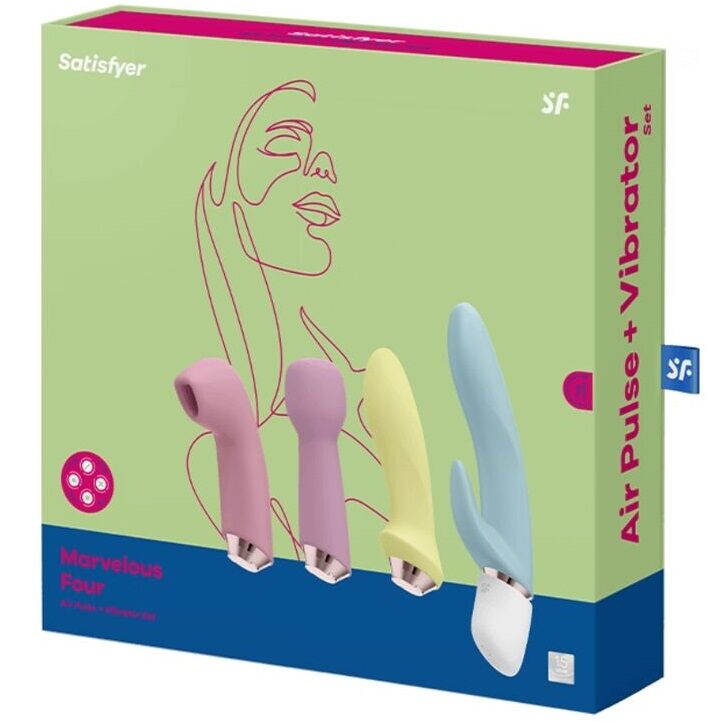 SATISFYER - MARVELOUS FOUR SET VIBRADOR & SUCCIONADOR - Imagen 5