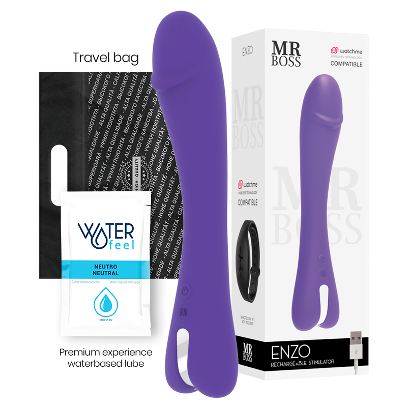 MR BOSS – ENZO VIBRADOR COMPATIBLE CON WATCHME WIRELESS TECHNOLOGY