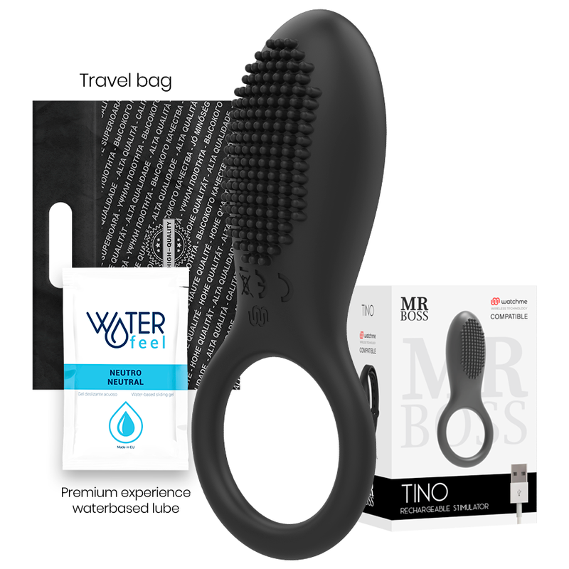 MR BOSS – TINO ANILLO ESTIMULADOR COMPATIBLE CON WATCHME WIRELESS TECHNOLOGY